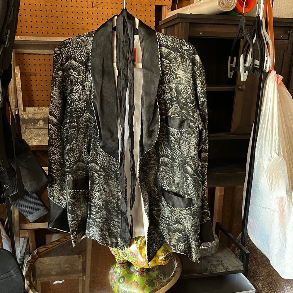 1960s vintage smoking jacket